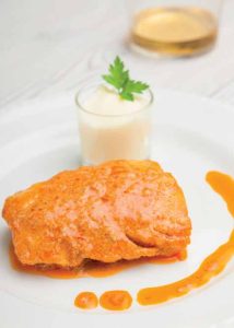 Bacalao con burrida: cod sărat cu sos de usturoi și pimentón, moștenire de post