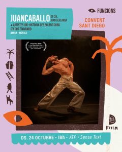 Afișul spectacolului „Juancaballo” la Convent de Sant Diego, Alaior, 24 octombrie